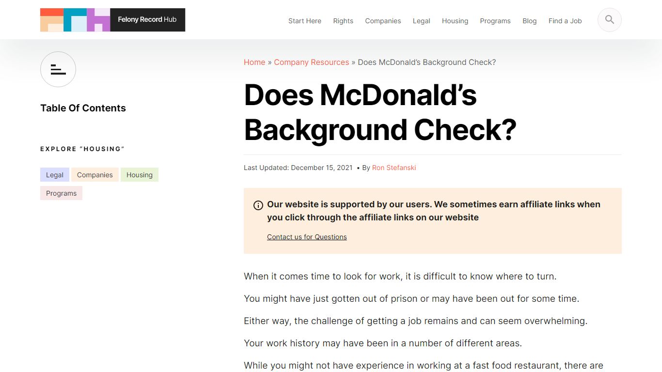 Does McDonald’s Background Check? | Felony Record Hub