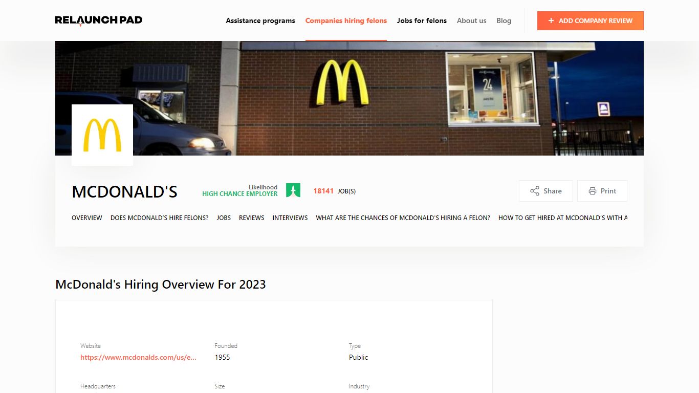 Does McDonald’s Hire Felons in 2023? What You Need to Know - Relaunch Pad